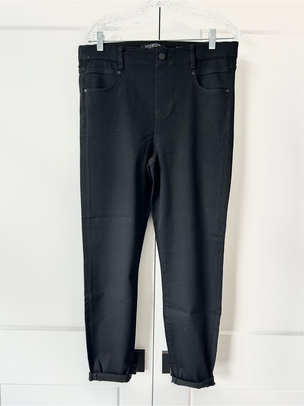 Liverpool Gia Glider the ankle skinny black size 14/32